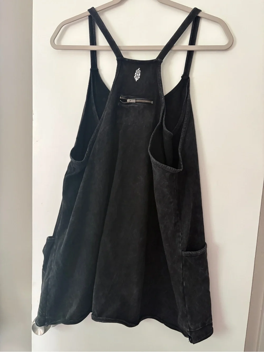 Free People Black Racerback Mini Dress - Easy Summer Slip